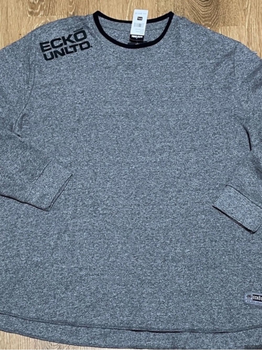 Ecko Unlimited Charcoal Long Sleeve Crewneck